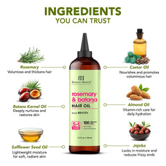 Botanic Hearth hair oil comb aids smooth detangling during application