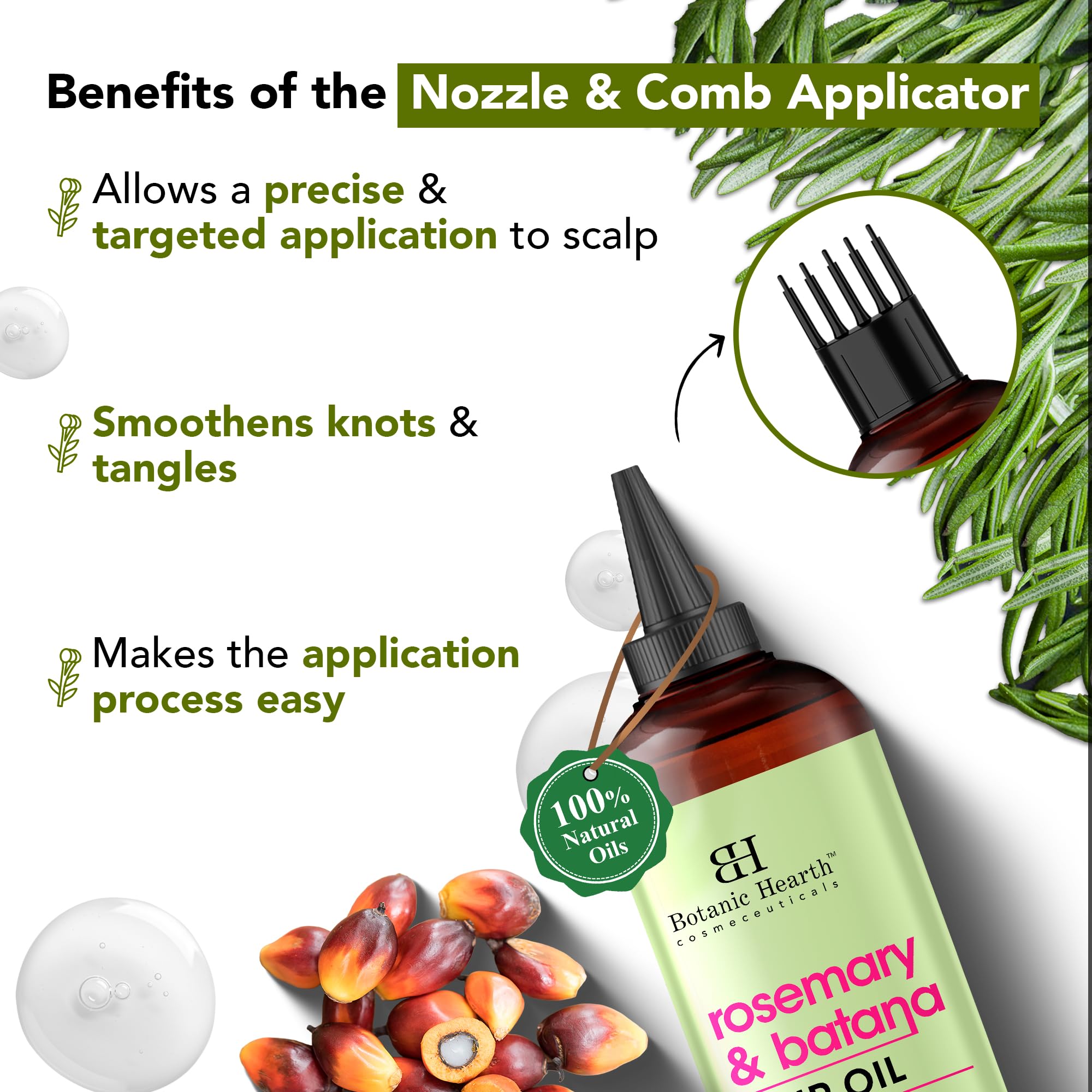 Botanic Hearth packaging back notes ethical sourcing and care benefits