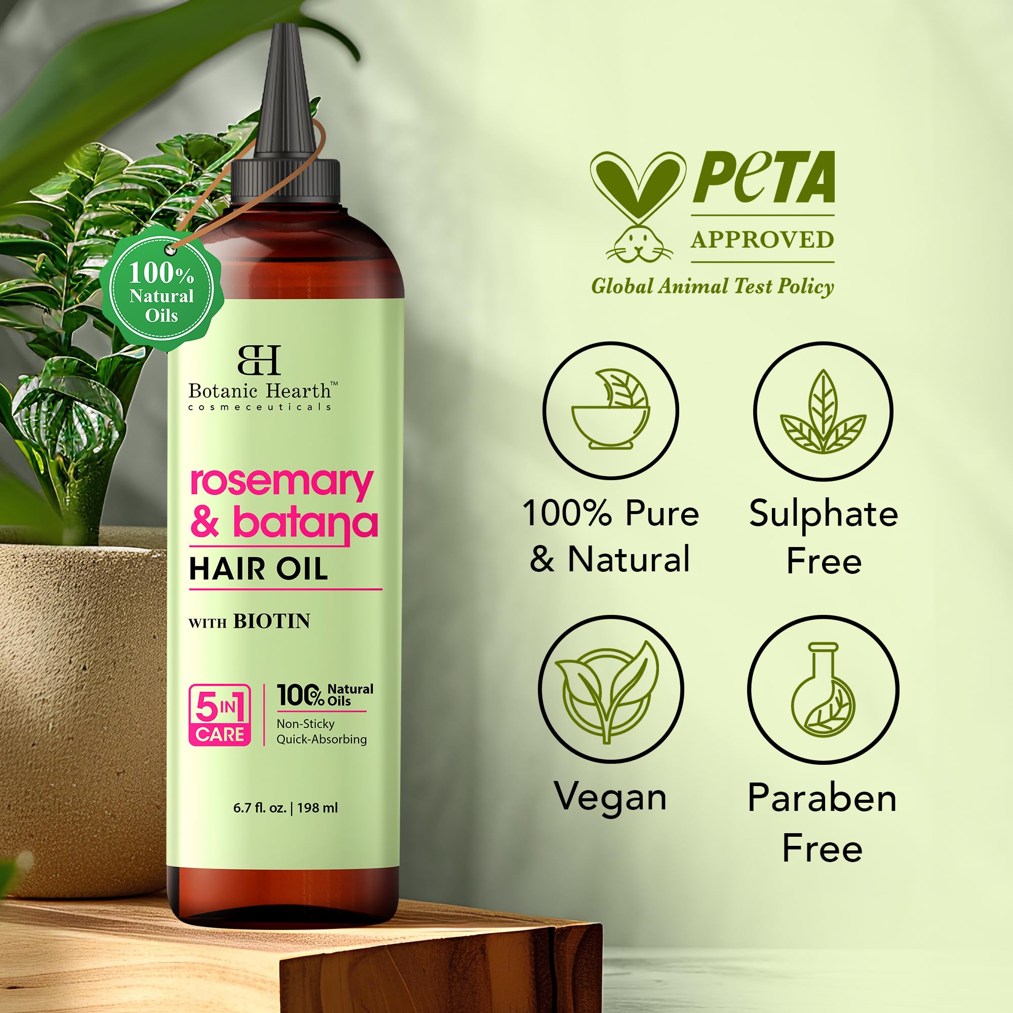 Botanic Hearth packaging front emphasizes clean cruelty-free formulation