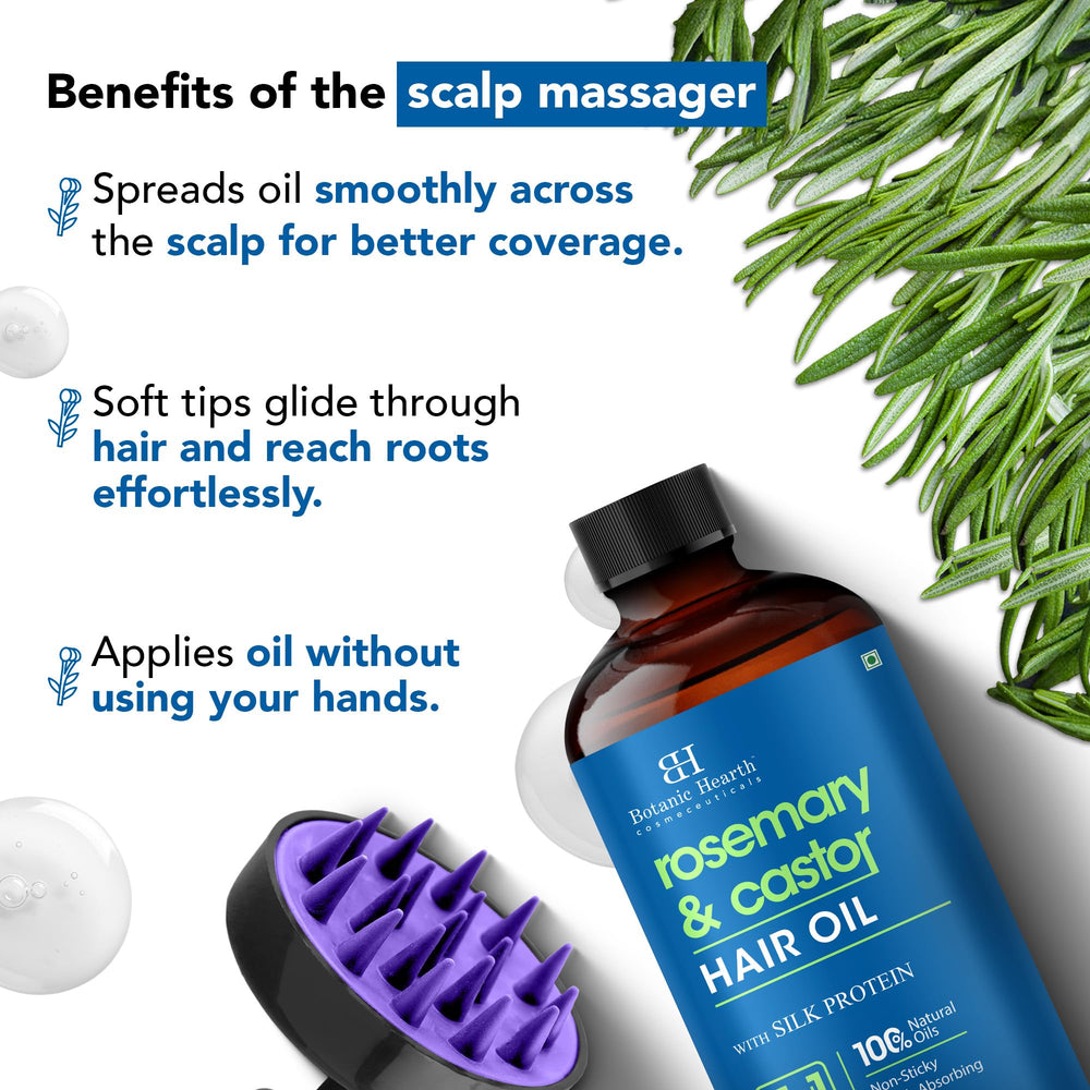 Botanic Hearth oil dropper helps precise, mess-free scalp application.