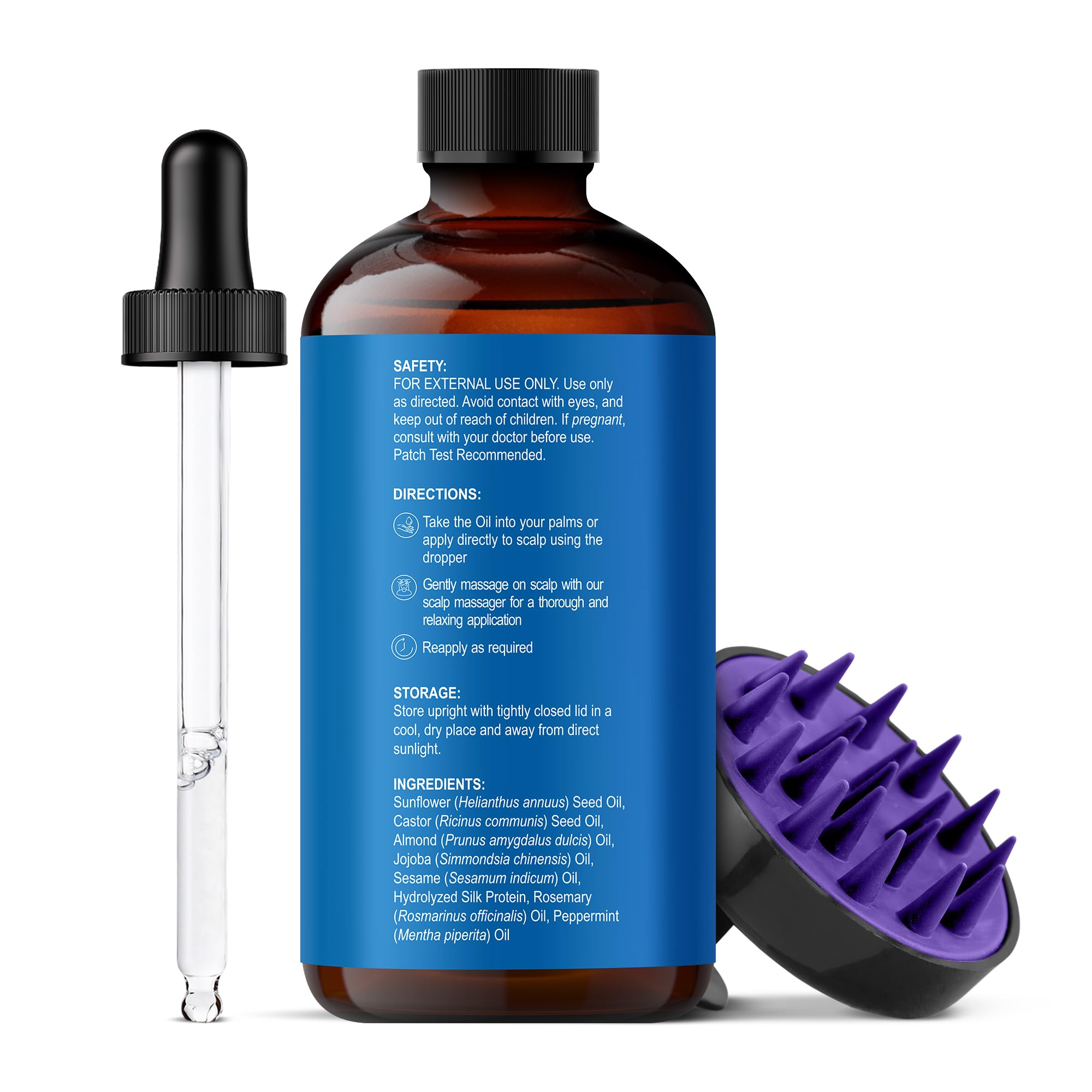 Botanic Hearth oil with silk protein for smoother, more manageable hair.