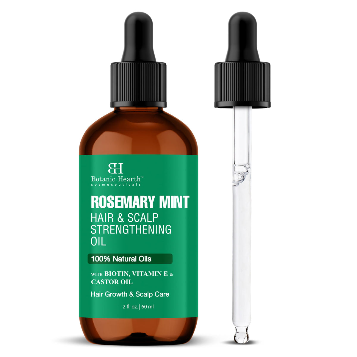 Botanic Hearth Rosemary Mint Hair Oil bottle for lightweight hair nourishment