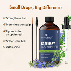 Botanic Hearth Rosemary Oil amber glass bottle protects quality and preserves fragrance