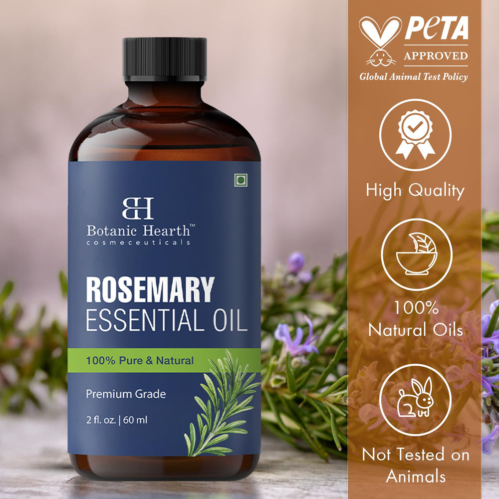 Botanic Hearth Rosemary Oil for diffuser fills spaces with herbal, refreshing scent