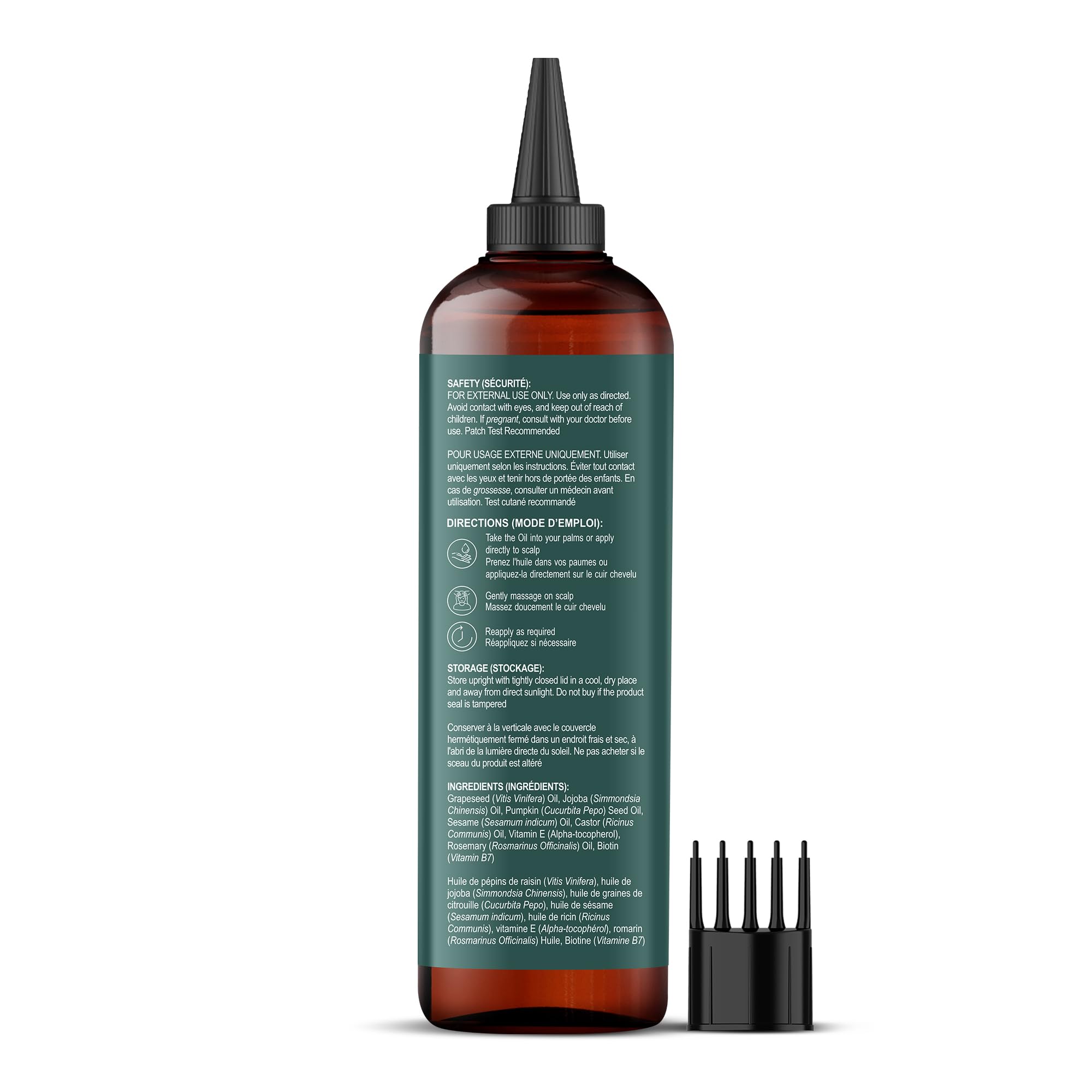 Botanic Hearth rosemary-pumpkin seed oil ingredients highlight natural nourishment.