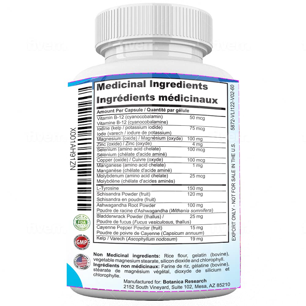 Close-up of Botanica Research capsules for daily energy and focus.