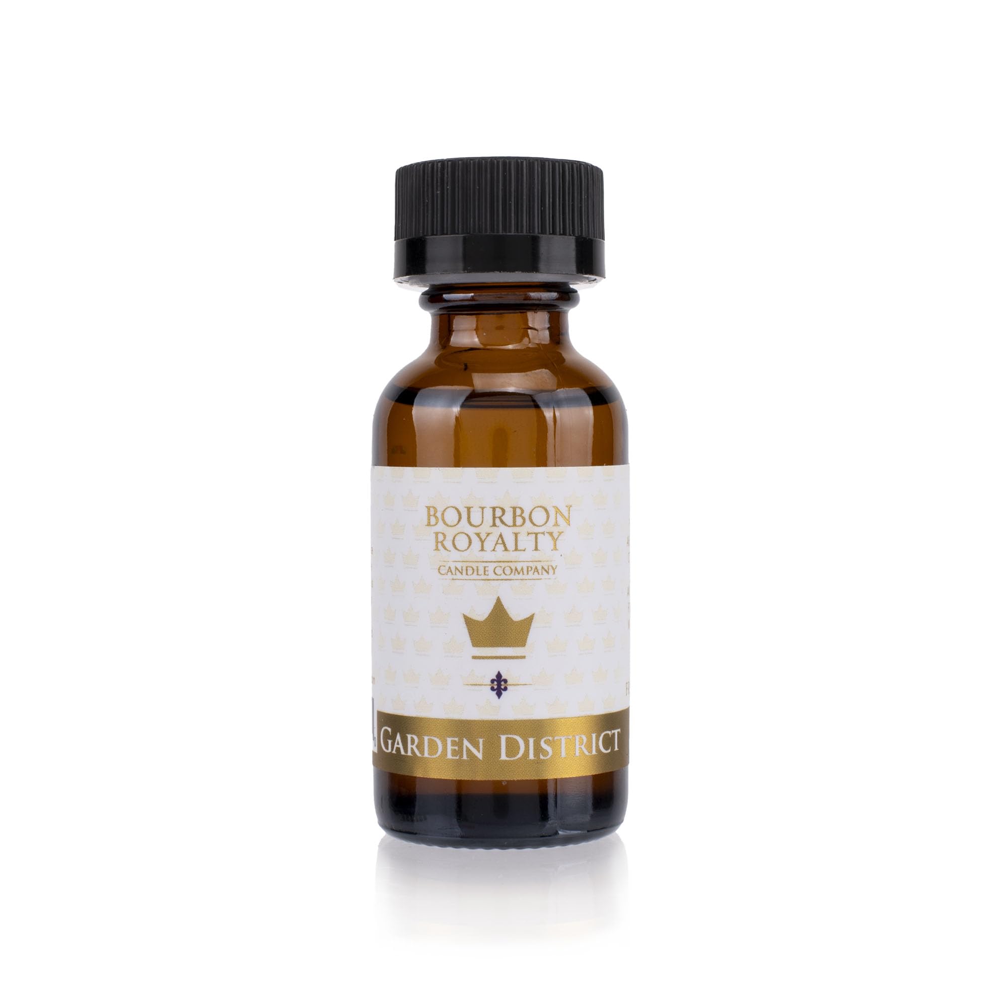 Bourbon Royalty fragrance oil bottle for wax warmers and diffusers, showcasing a premium packaging.