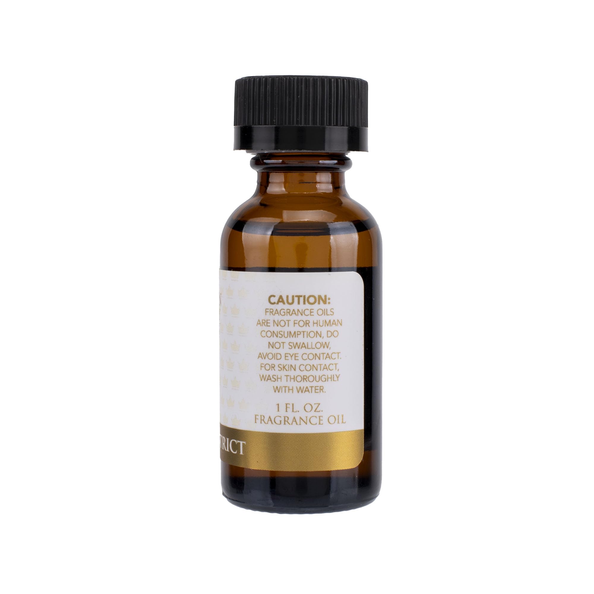 Bourbon Royalty fragrance oil label highlighting brand and scent notes.