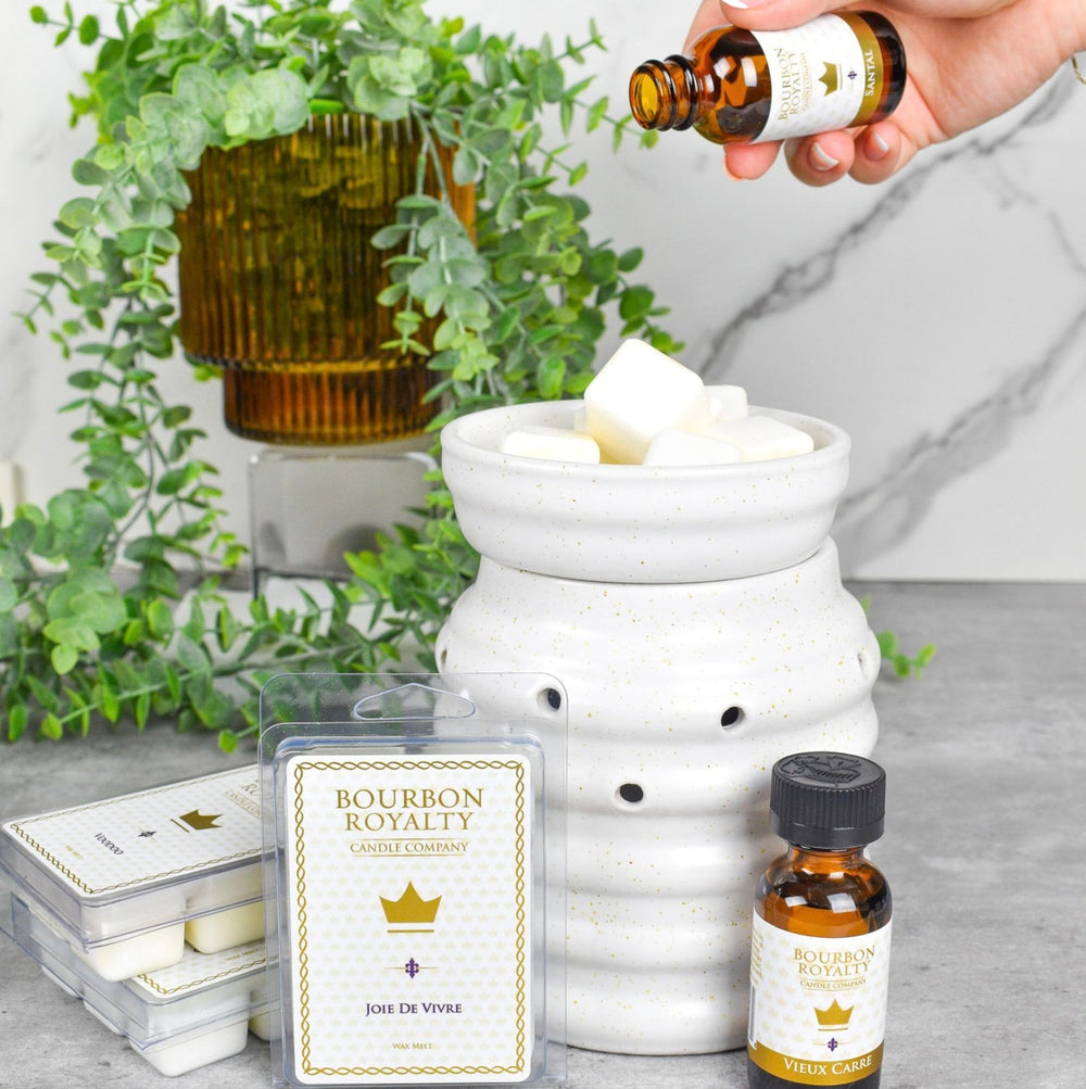 Queen of Bourbon melts shown with premium, gift-ready packaging.