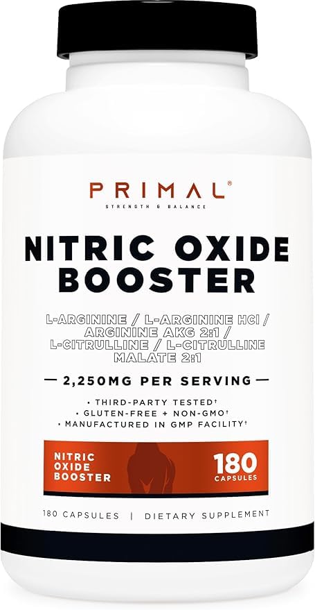 Bouteille Primal oxyde nitrique: soutien pratique pour les séances quotidiennes.