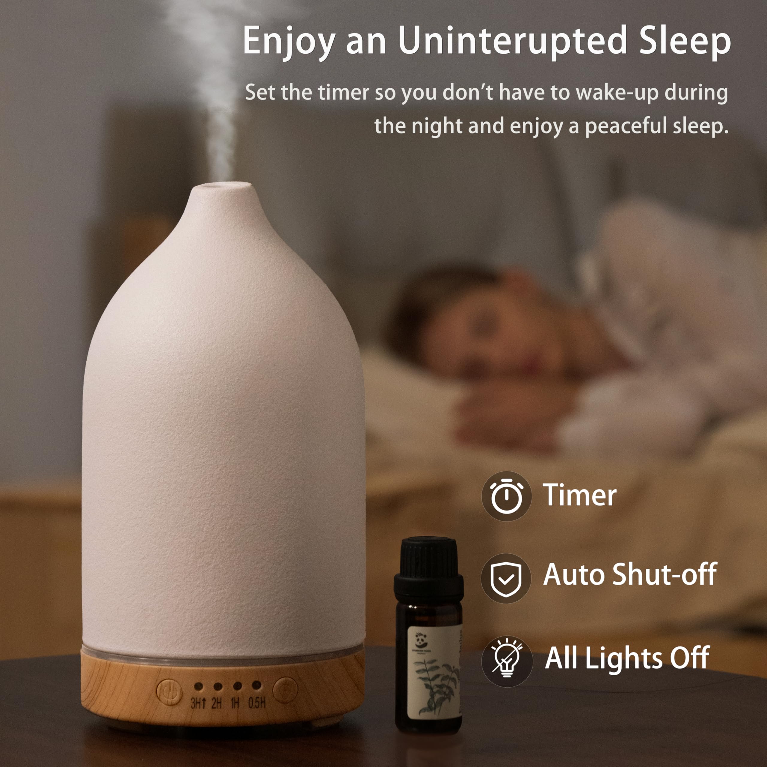 Boxing diffuser night light provides ambiance without overpowering scent
