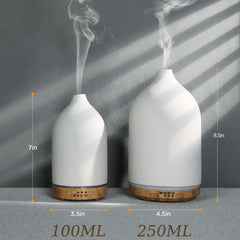 Boxing diffuser top view showing 7-color night light options