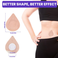 BOXOB belly-button cover with leak-proof ring helps prevent leaks during activity.