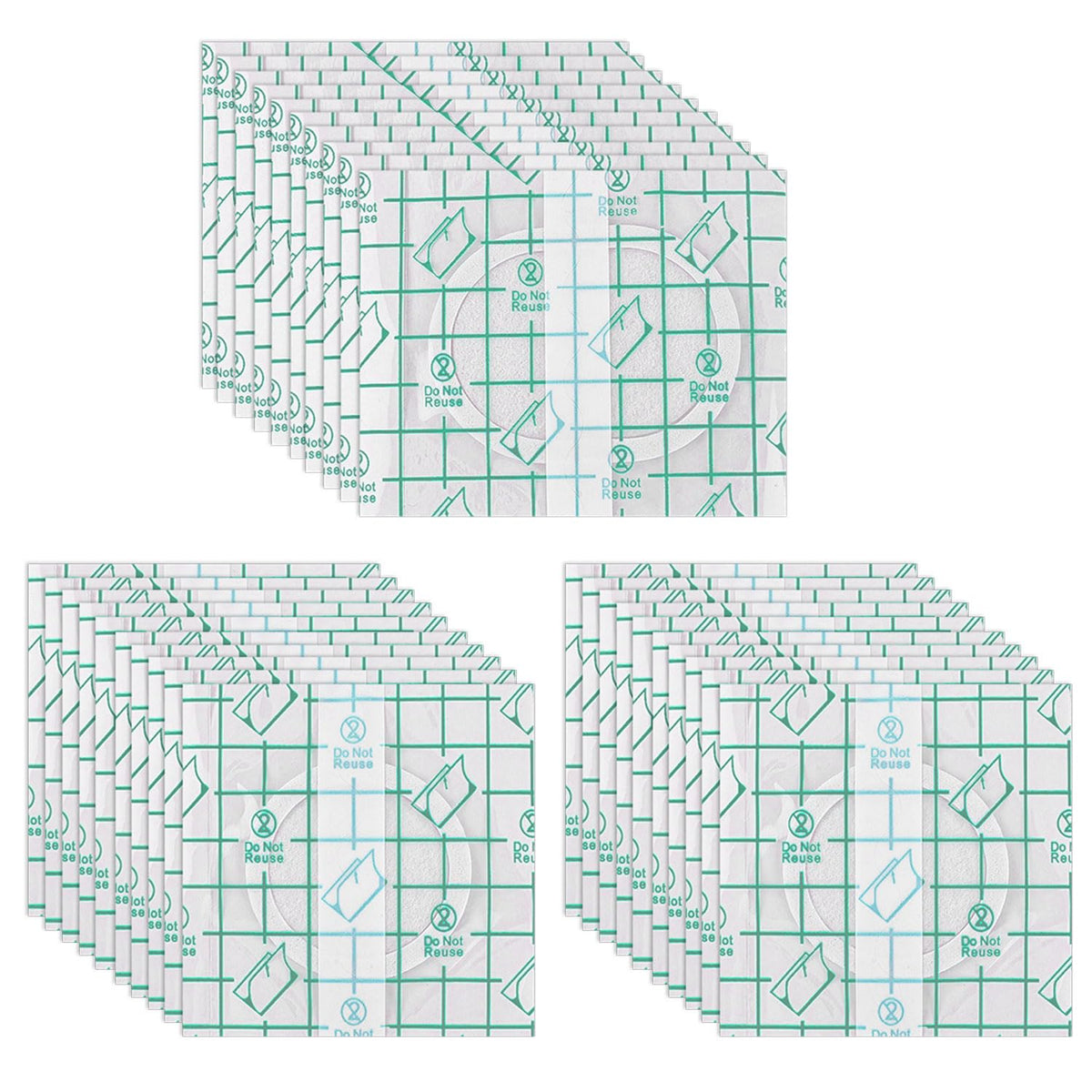 Boxob castor oil belly button patch close-up on PU film with leak-proof seal for mess-free wear