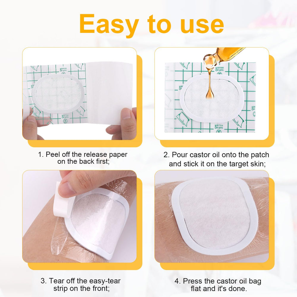Boxob belly button patch applied to skin with secure self-adhesive backing