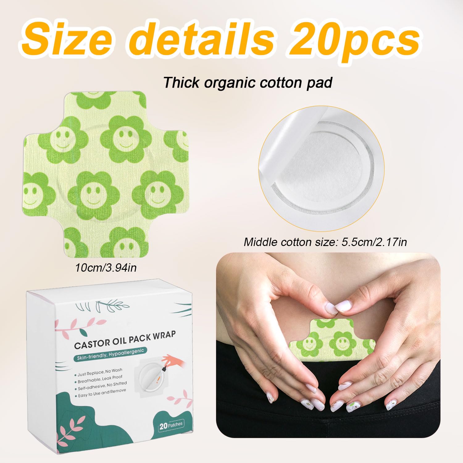 BOXOB opened pack reveals organic cotton pads for patches