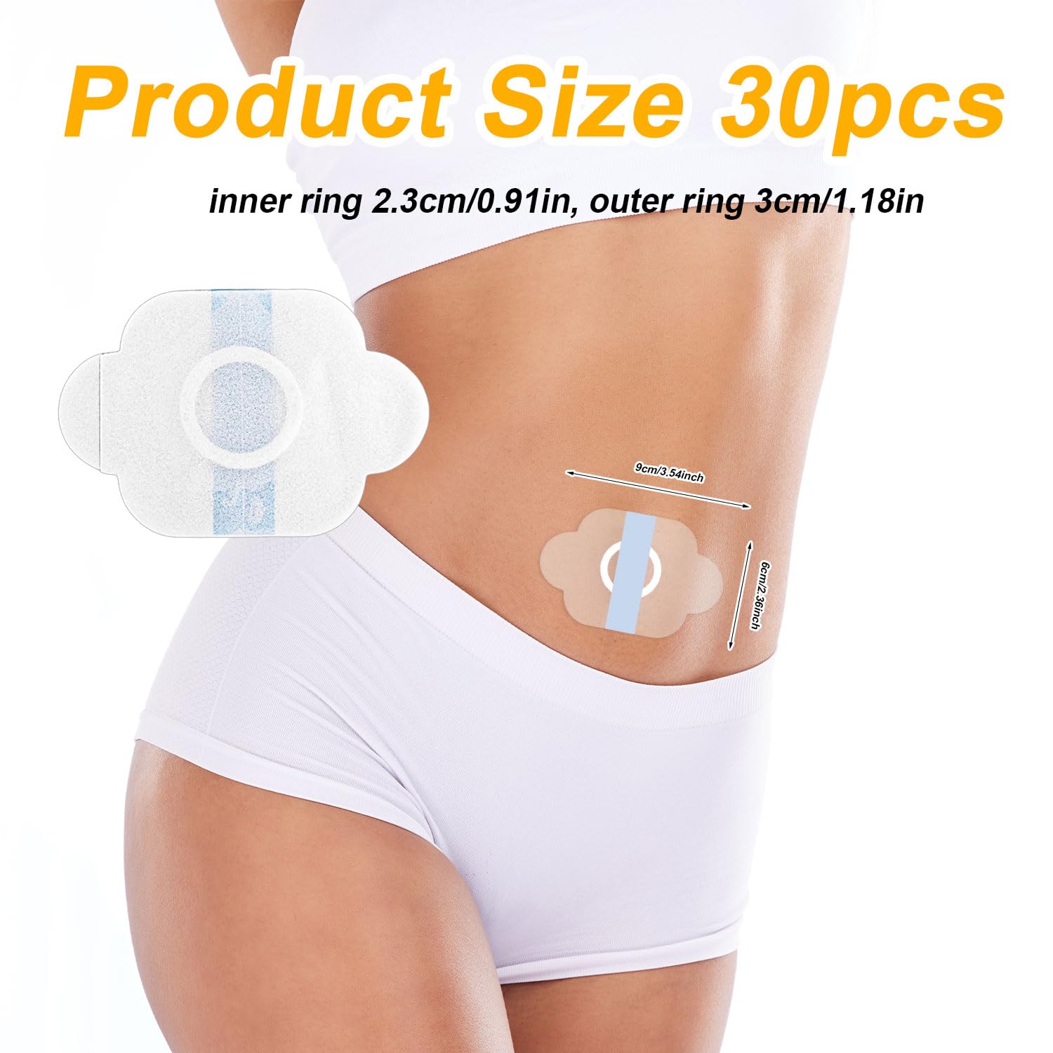 BOXOB Castor Oil Pack Wrap on abdomen demonstrates comfortable wear during use.