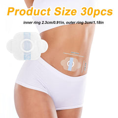 BOXOB Castor Oil Pack Wrap on abdomen demonstrates comfortable wear during use.