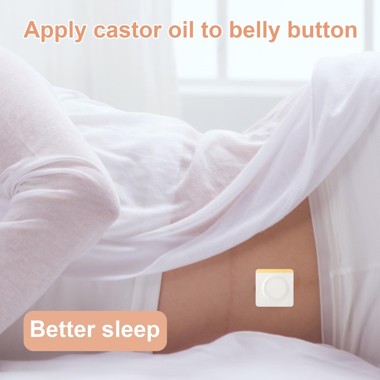 BOXOB castor oil patch offers easy adhesion and single-use convenience