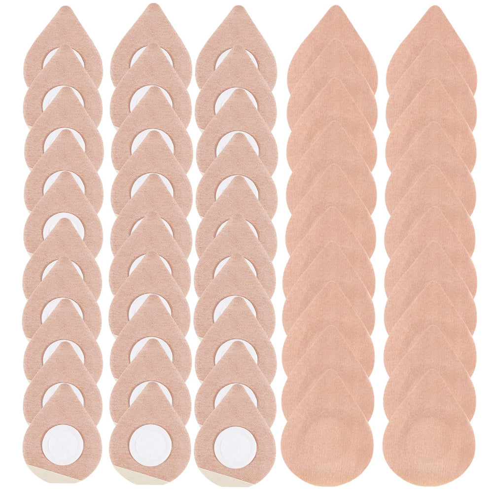 BOXOB teardrop castor oil wrap patch adheres securely for all-day wear.