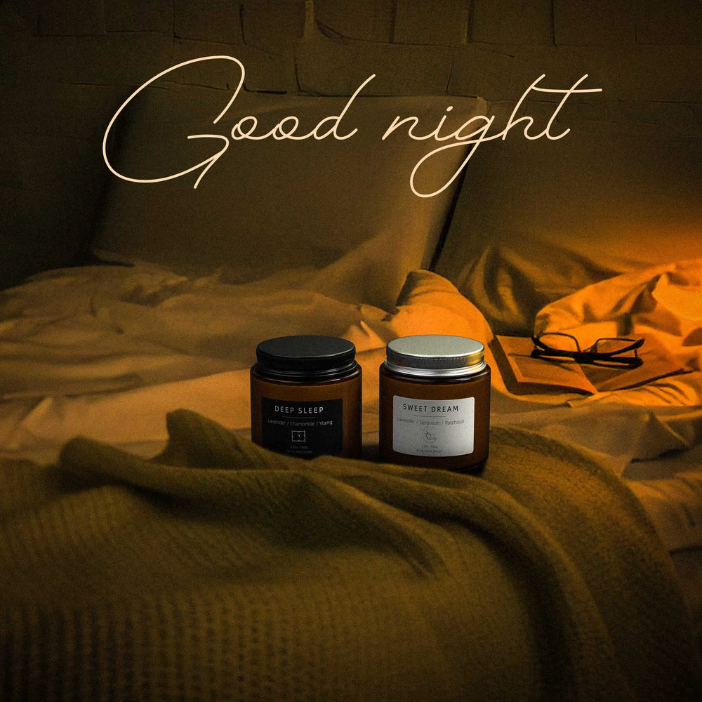 BOYUJK Deep Sleep candle in a jar with chamomile for calm evenings