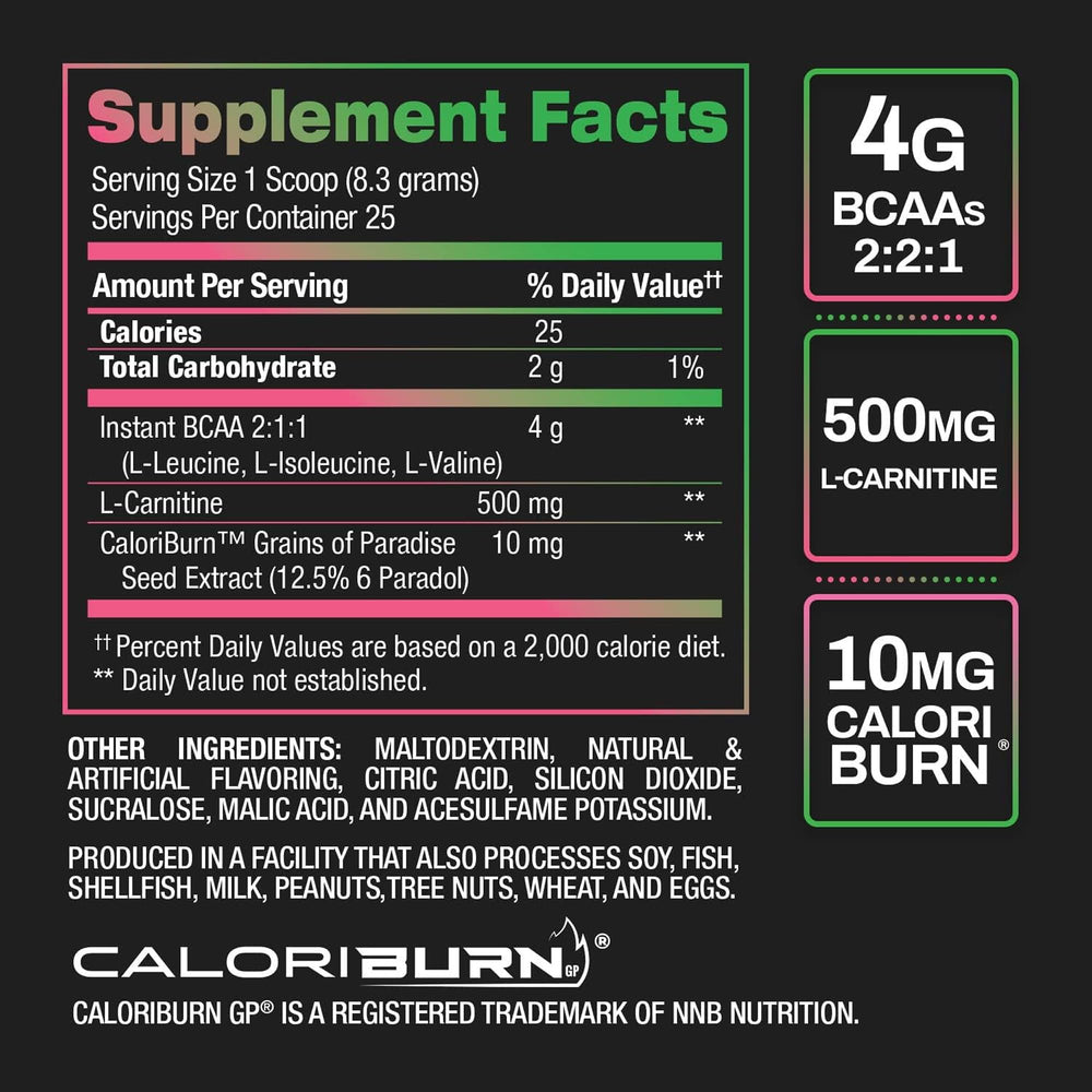 BPI Sports Best BCAA Shredded Watermelon Ice powder dissolves cleanly in water