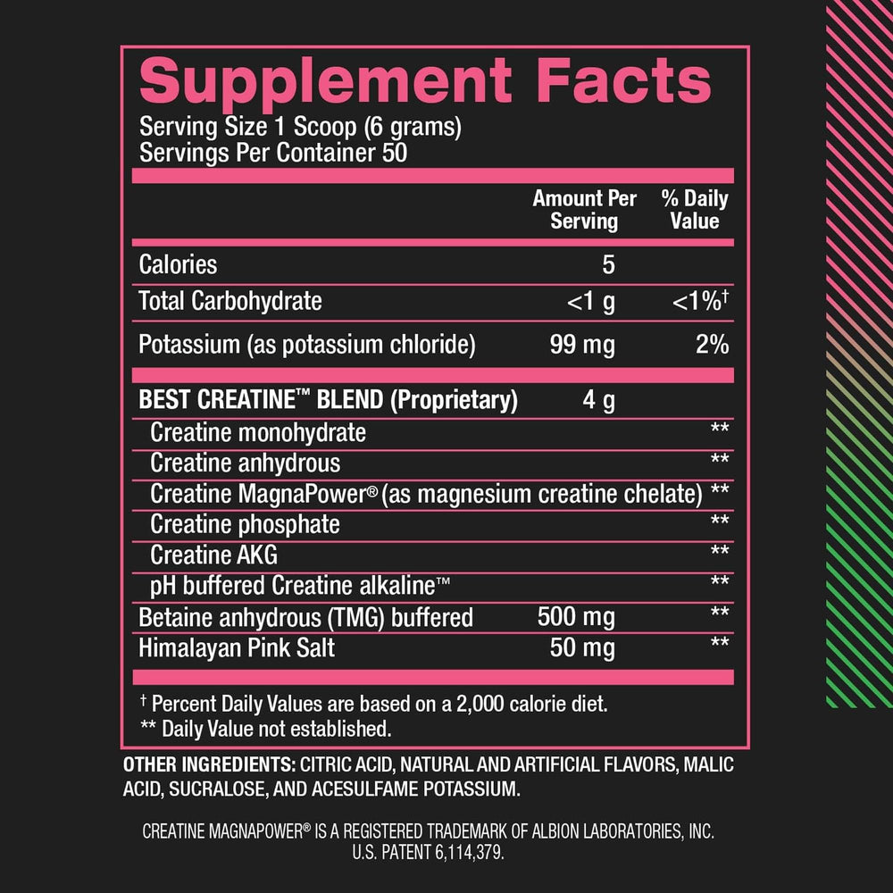 Finished mixed drink of Best Creatine ready to sip during training
