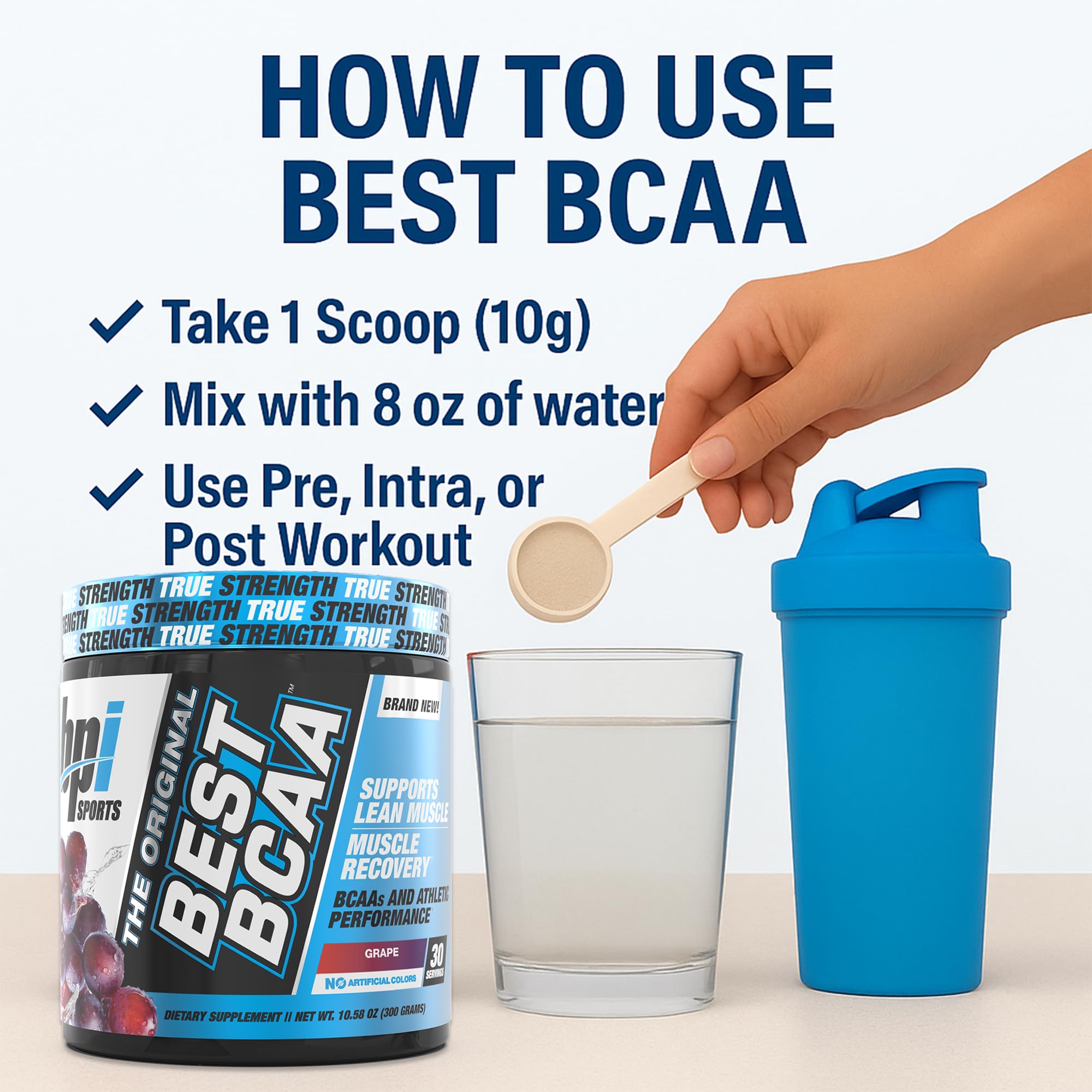 Visual of grape flavor on the tub for a refreshing post-workout option.