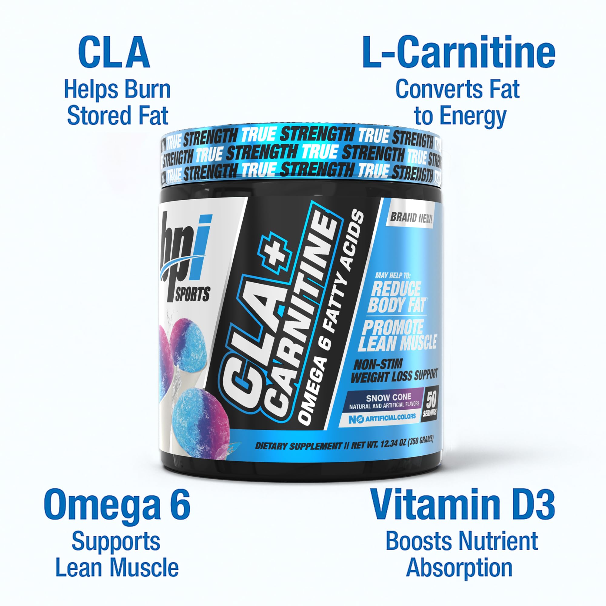BPI Sports CLA Carnitine in a glass with water