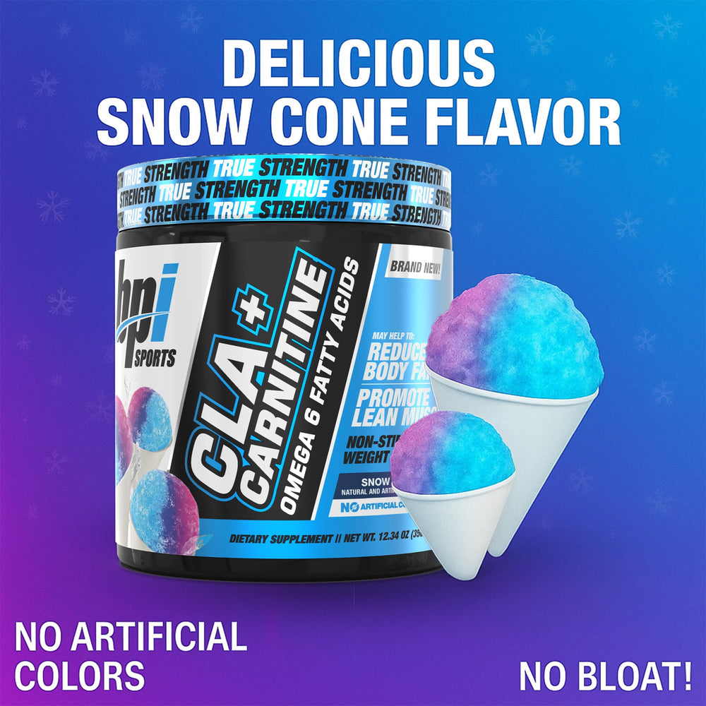 BPI Sports CLA Carnitine scoop for easy serving