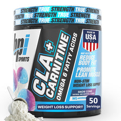 BPI Sports CLA Carnitine Snow Cone bottle for non-stimulant metabolism support