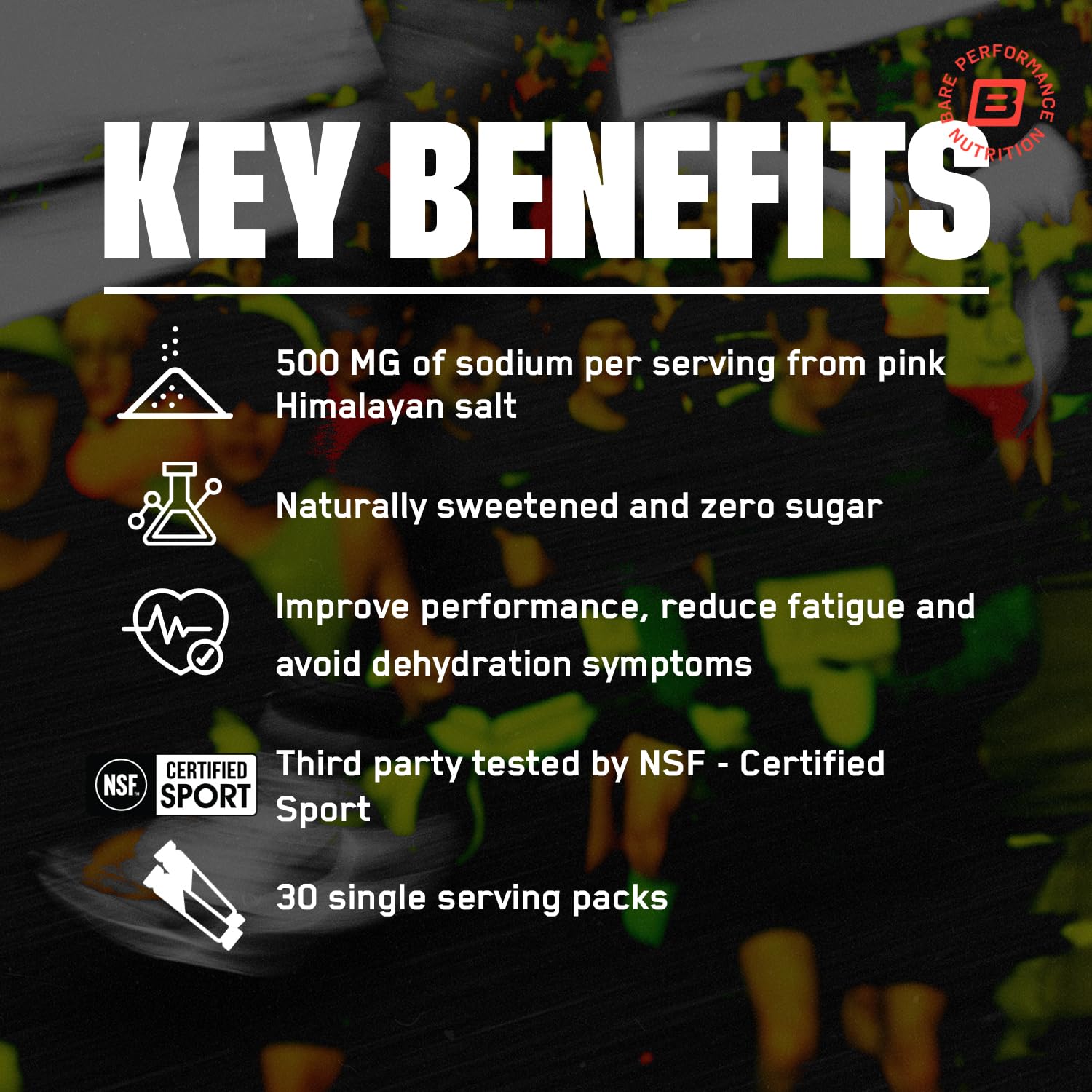 Bare Performance Nutrition electrolytes go packs unopened bulk box provides cost-effective hydration options.