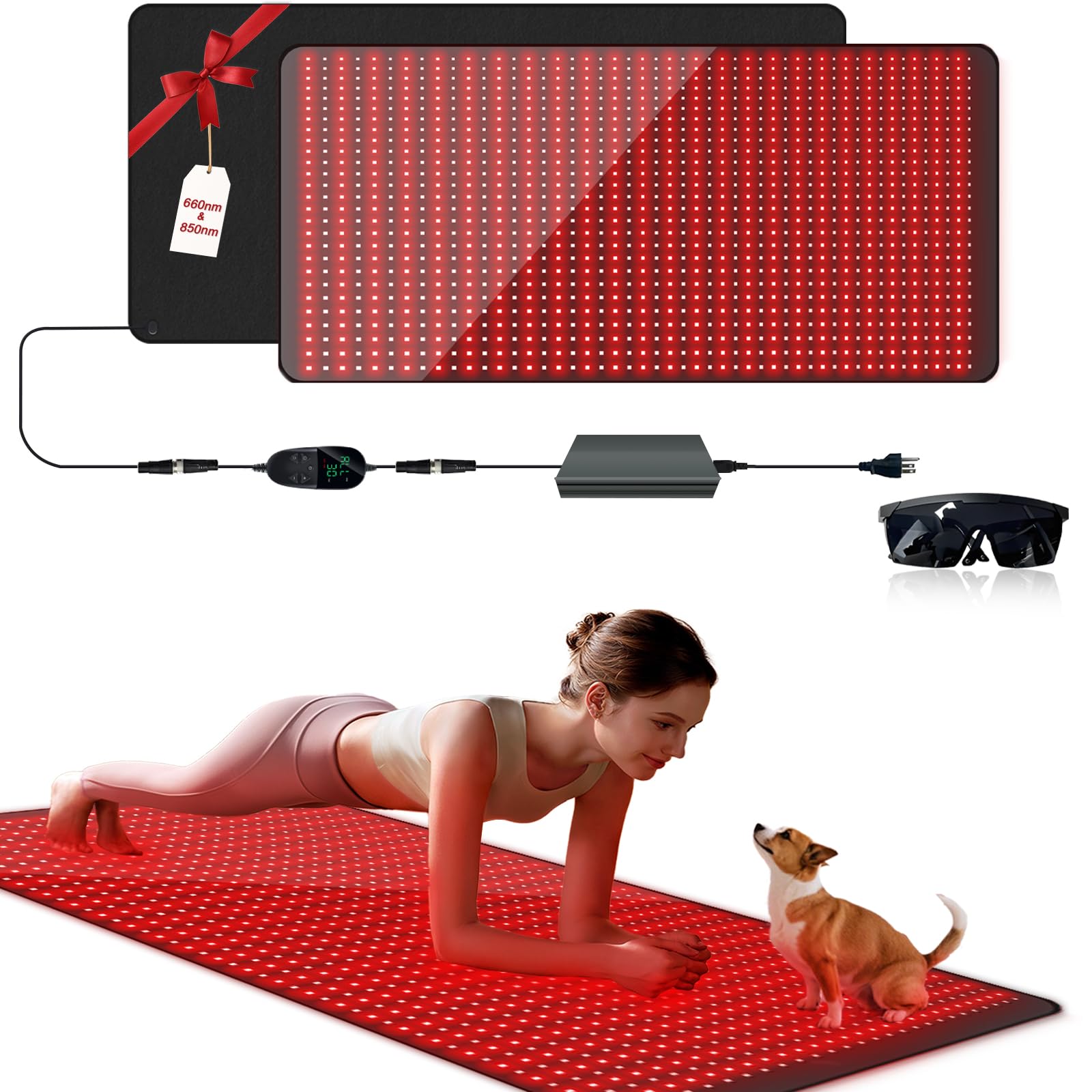 BQLQLUX Red Light Therapy Mat delivers full-body coverage for post-workout cooldown.