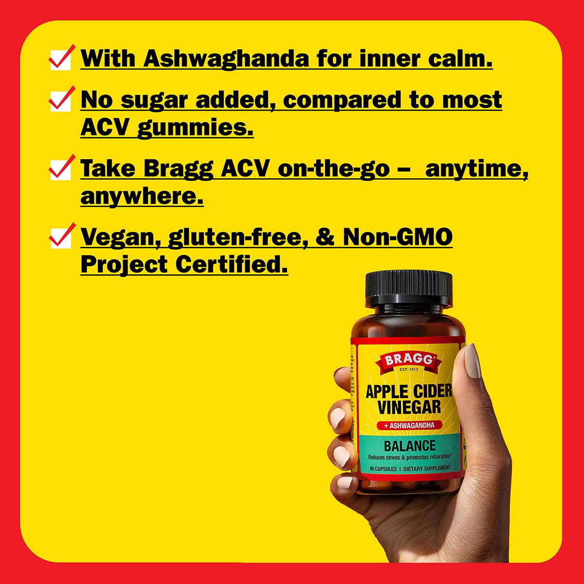 Bragg ACV blend label highlighting acetic acid content and ingredients