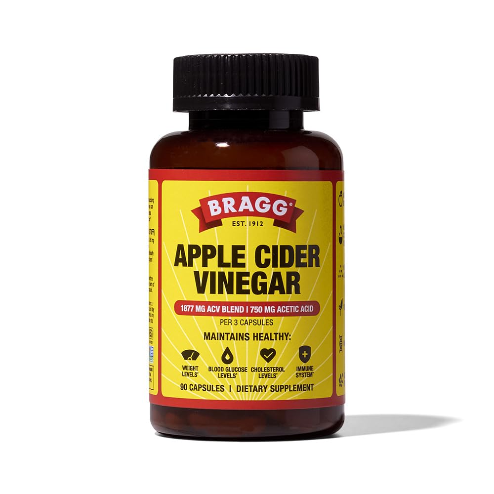 Bragg ACV Capsules bottle front showing branding and daily use appeal
