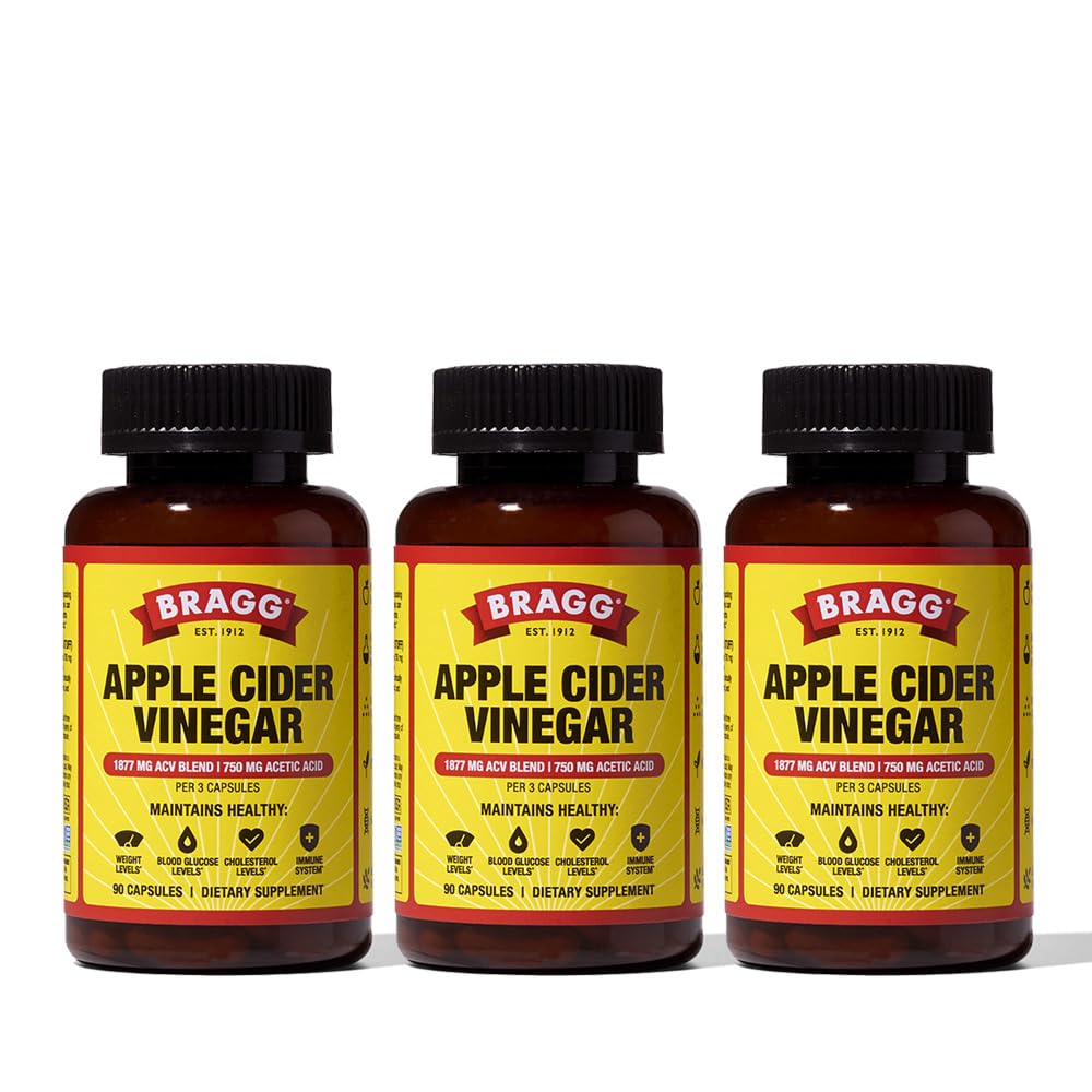 Bragg ACV capsules bottle displayed to emphasize immune-supporting nutrients
