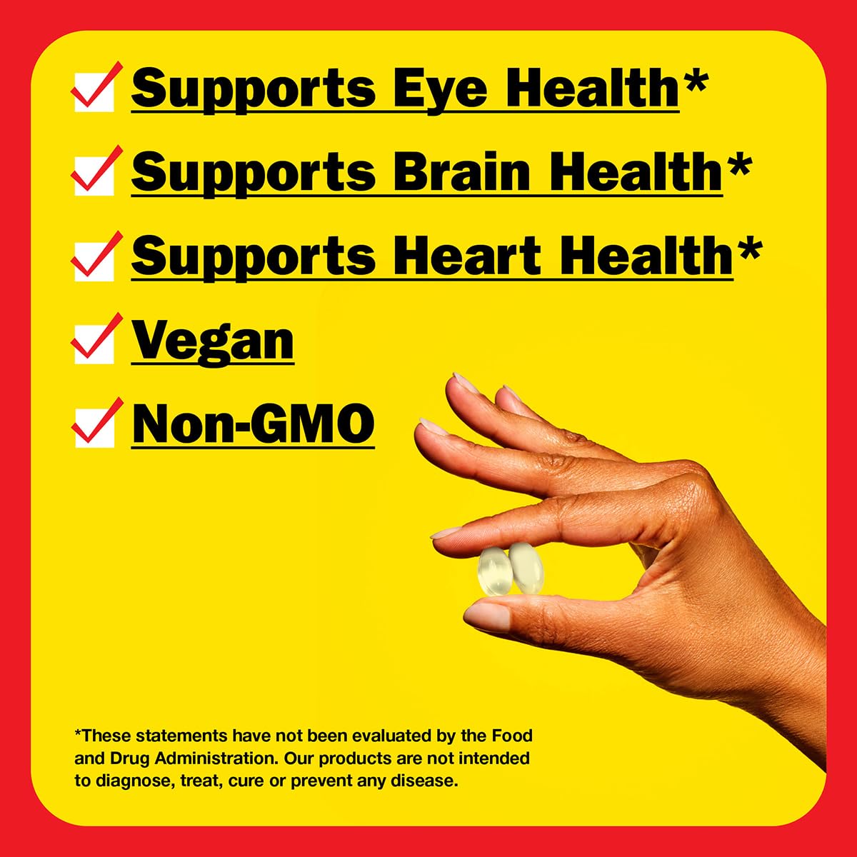 Bragg algae omega-3 label panel emphasizes sustainability and non-GMO ingredients.