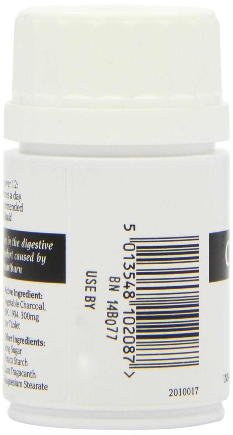 Bragg Charcoal 300mg ingredients highlight coconut-shell purity