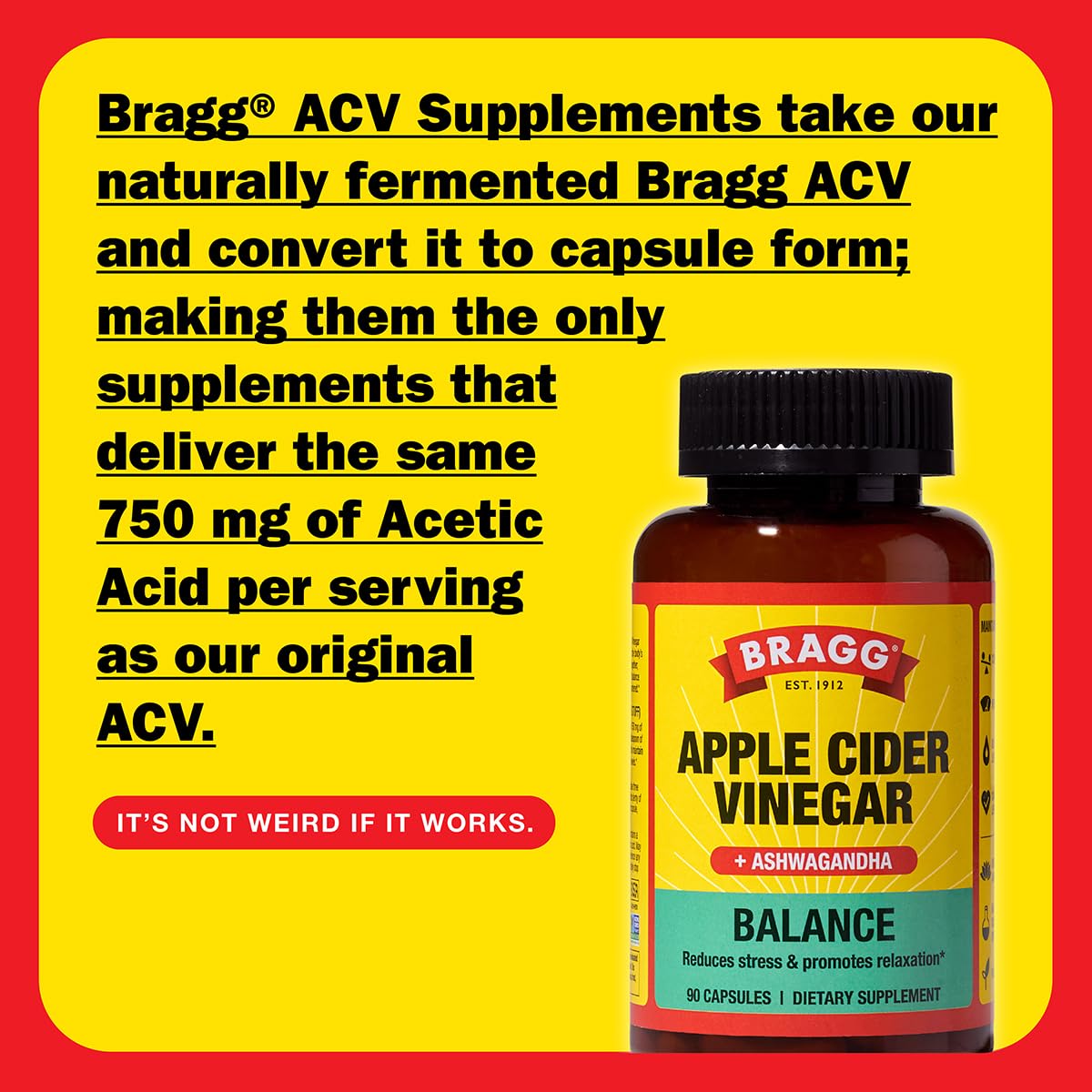 Bragg Daily Balance capsules arranged for easy daily intake