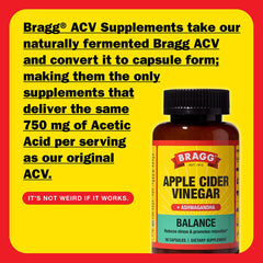 Bragg Daily Balance capsules arranged for easy daily intake