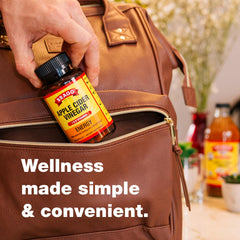 Bragg Energy ACV capsules daily dose guidance with meals.