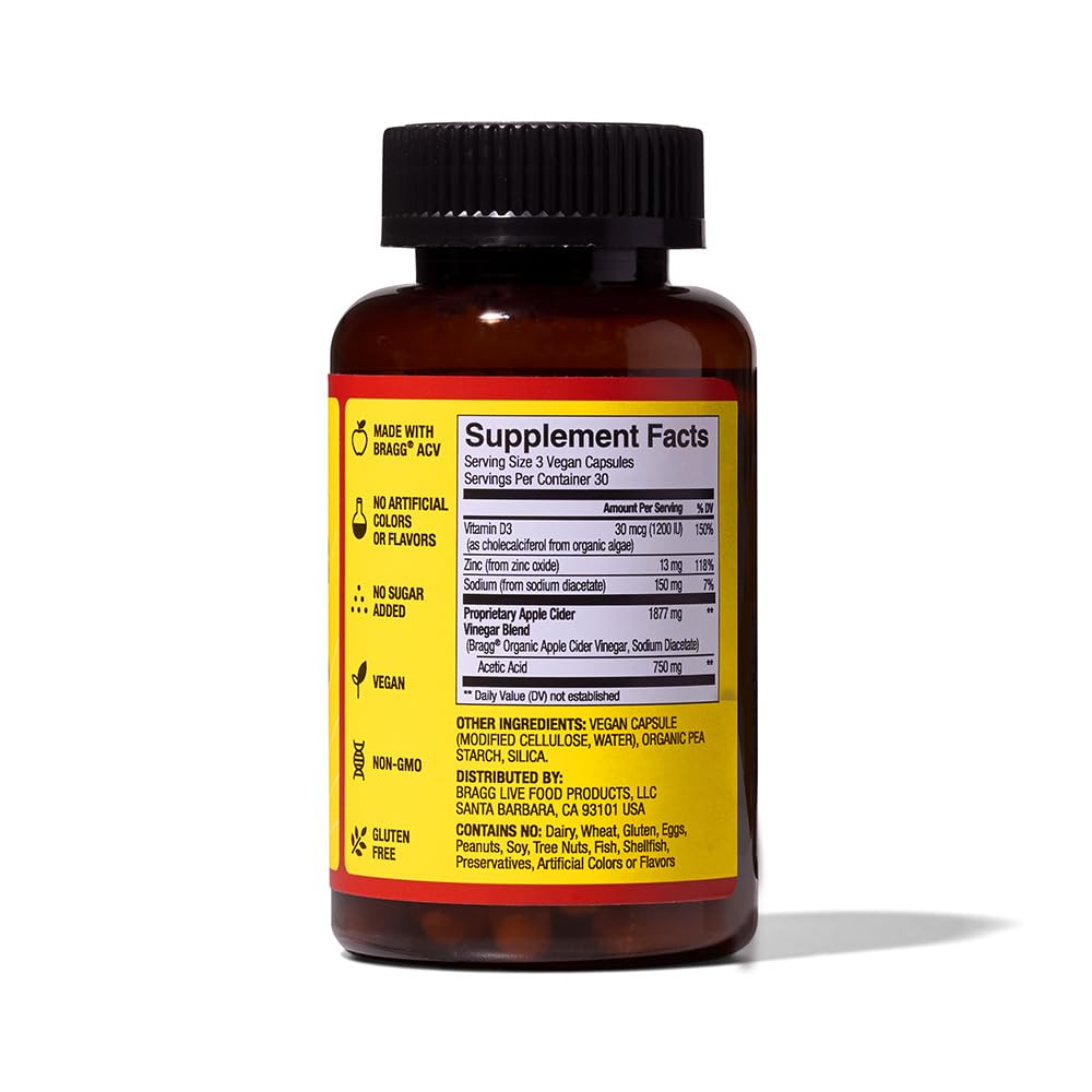 Bragg product packaging beside lifestyle setup for convenience