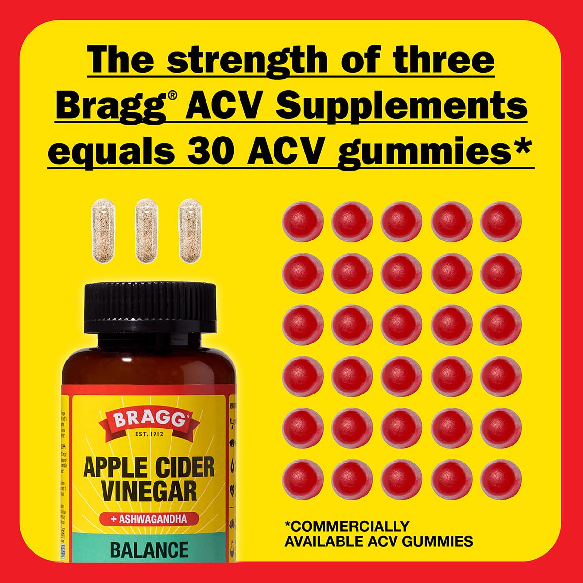 Bragg Sensoril ashwagandha capsules with calming botanical blend