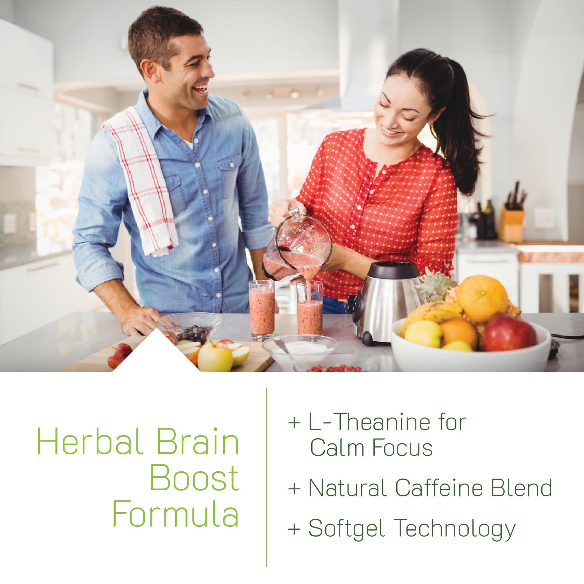 Brain Awake pill dispensing example showing convenient, on-the-go use
