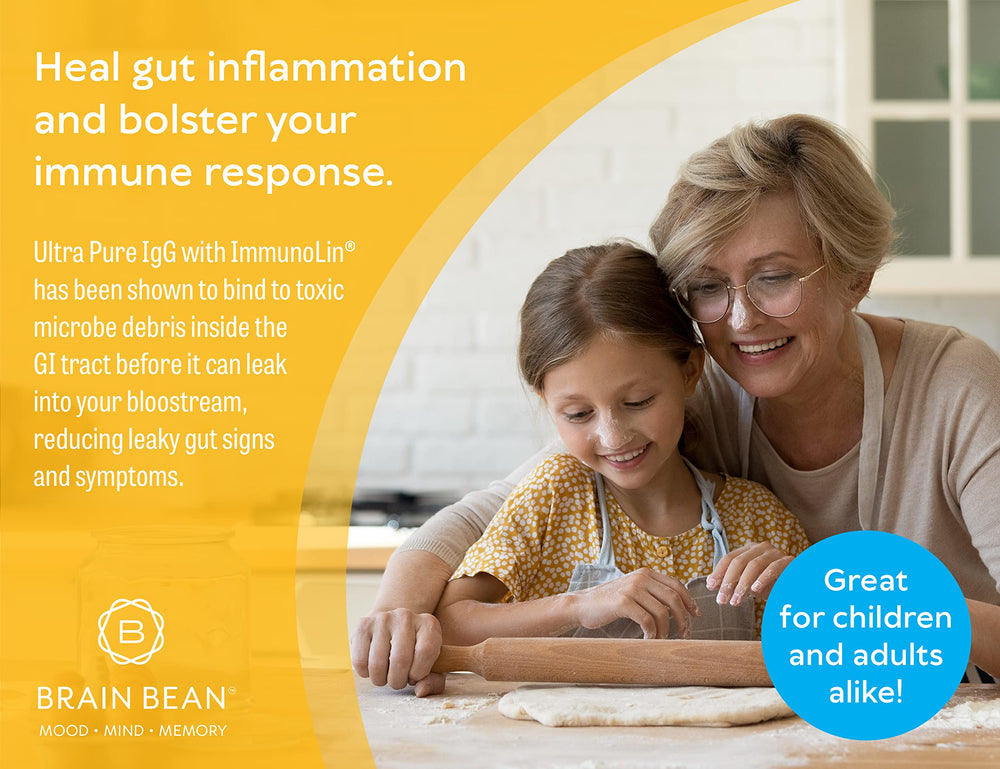 Brain Bean IgG dissolving quickly in water for a smooth drink.