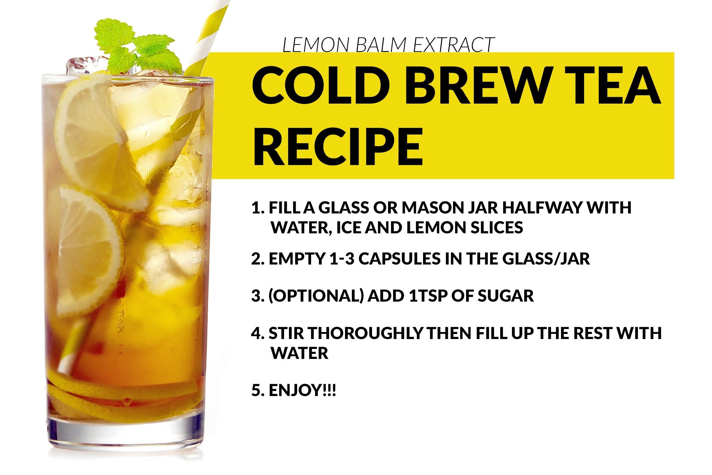 Morning routine concept with Brain Forza Lemon Balm for wellbeing.