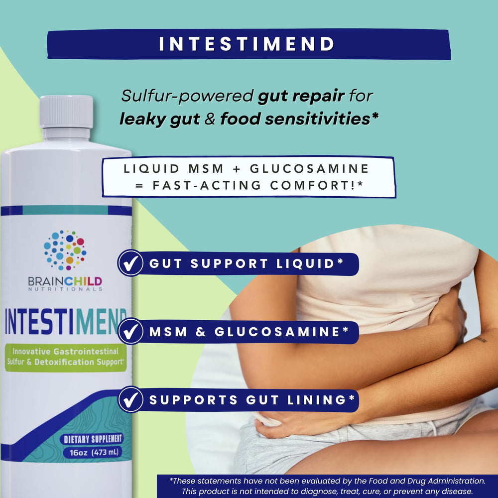 BrainChild IntestiMend dosage scoop for accurate daily intake