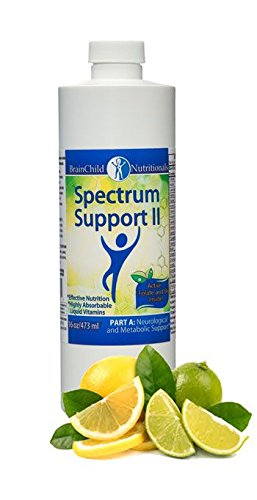 BrainChild Spectrum Support II P5P bottle pour for easy dosing and convenience