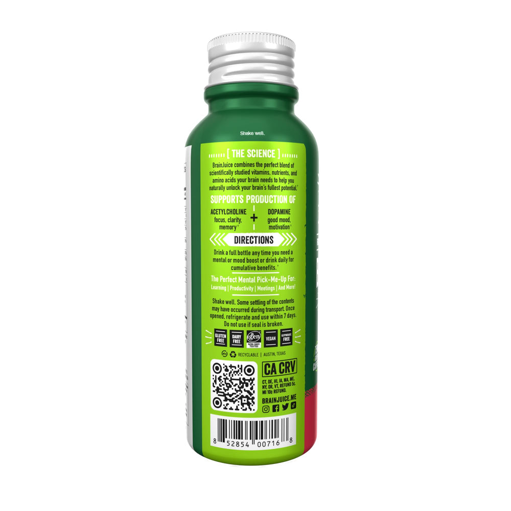BrainJuice Pour shot showing fast absorption liquid format