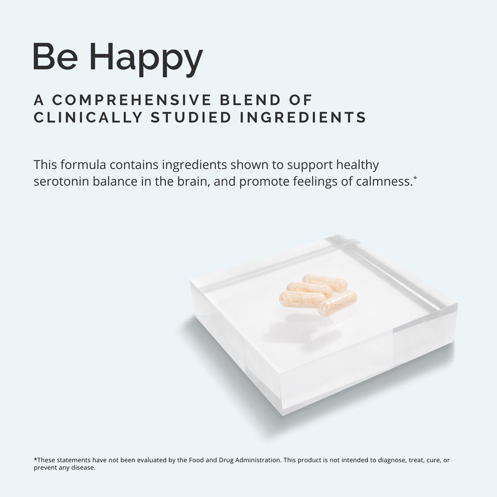 BrainMD bottle label ingredients image emphasizes saffron and 5-HTP for supporting serotonin.